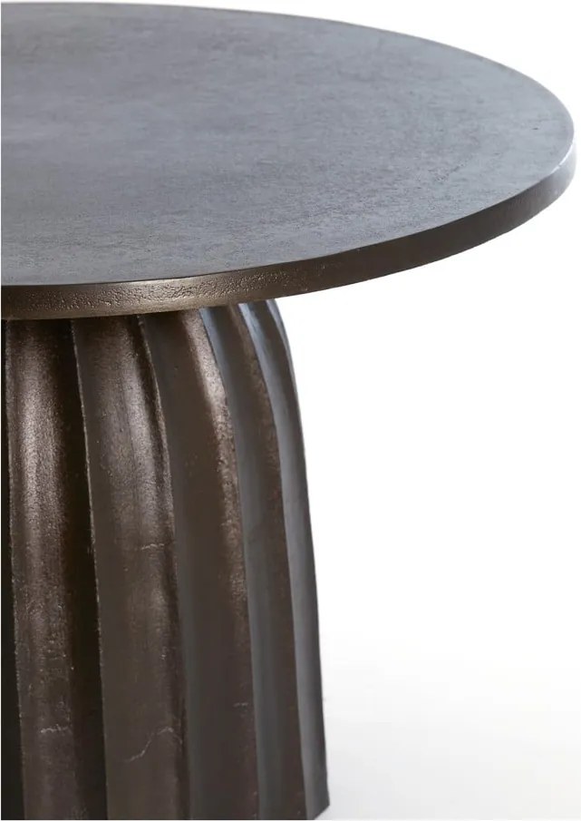 Măsuță auxiliară rotundă din metal ø 60 cm Veglia – Light &amp; Living