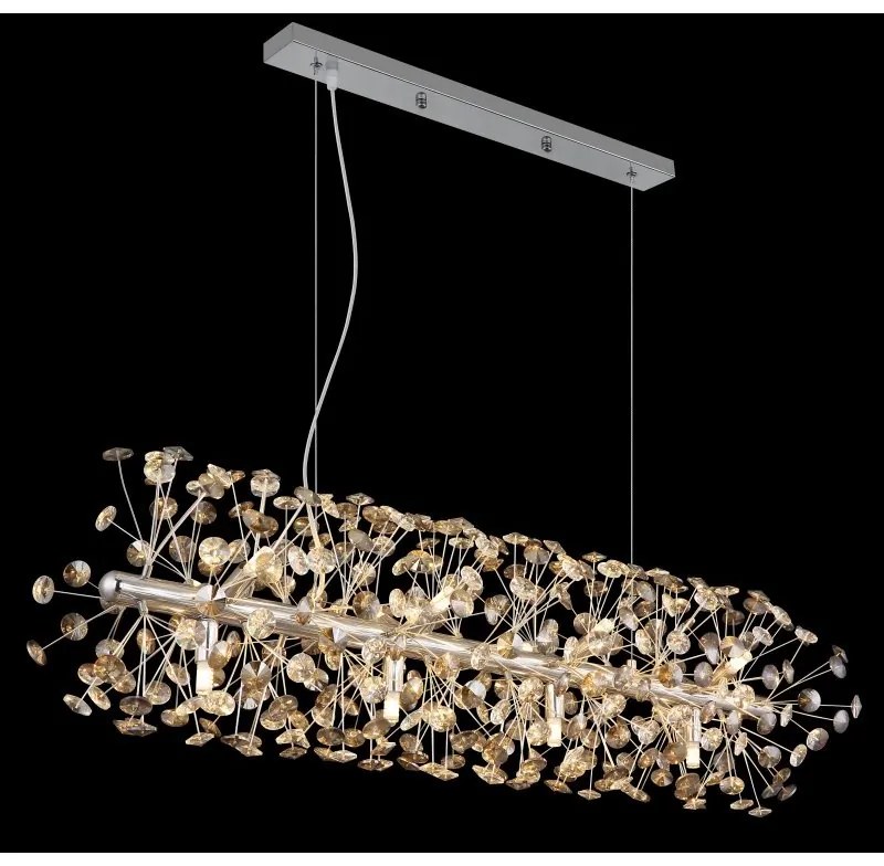 Lustra suspendata design elegant KATRINA L-90cm crom 64135H4C GL