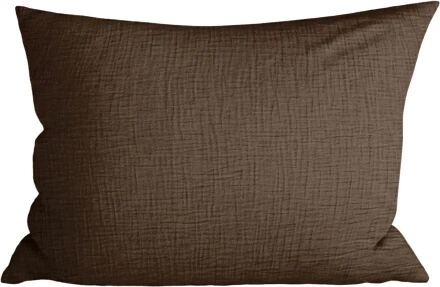 Husa de perna muselina MUSSARI 50x70 cm, maro inchis
