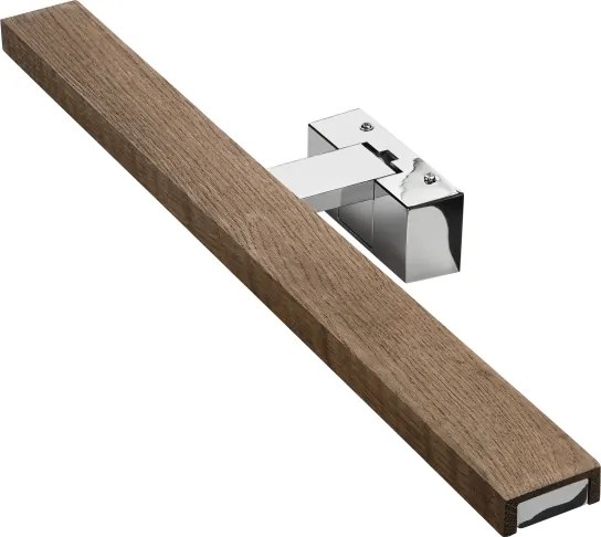 Brilagi - LED Iluminare pentru oglindă de baie 3 în 1 WOODY MIRROR LED/12W/230V IP44 crom/stejar/nuc