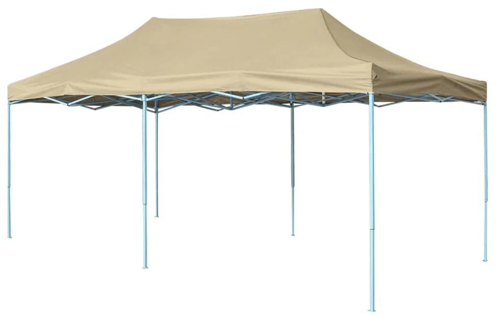 Foldable tent pop-up 3x6 m cream white