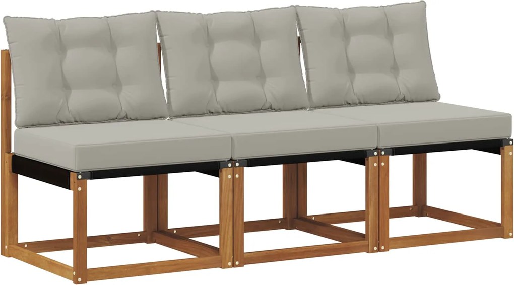 vidaXL 3 Bucată Canapea centrală pentru exterior