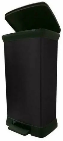 Curver Coș de gunoi dreptunghiular 50 l, negru