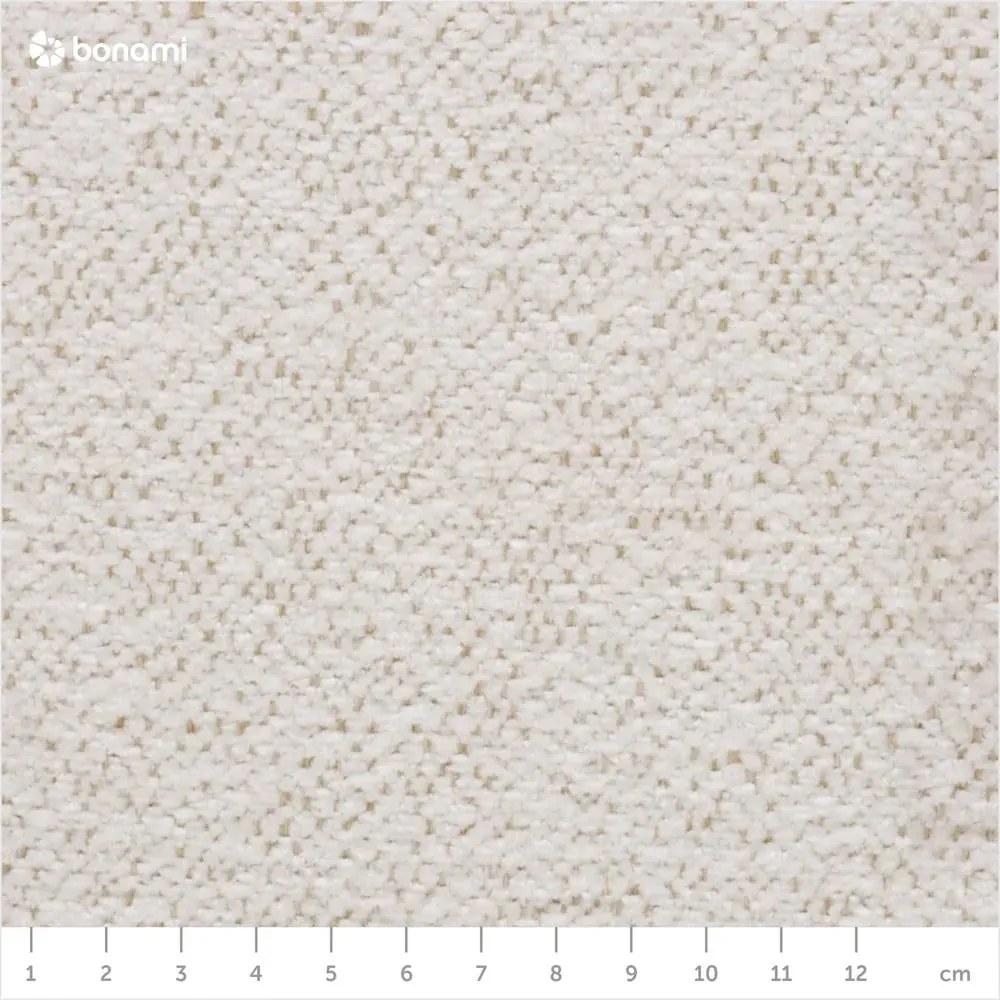 Colțar alb extensibil/cu spațiu de depozitare cu tapițerie din chenille (cu colț pe partea dreaptă/cu șezlong) Everest – Bobochic Paris