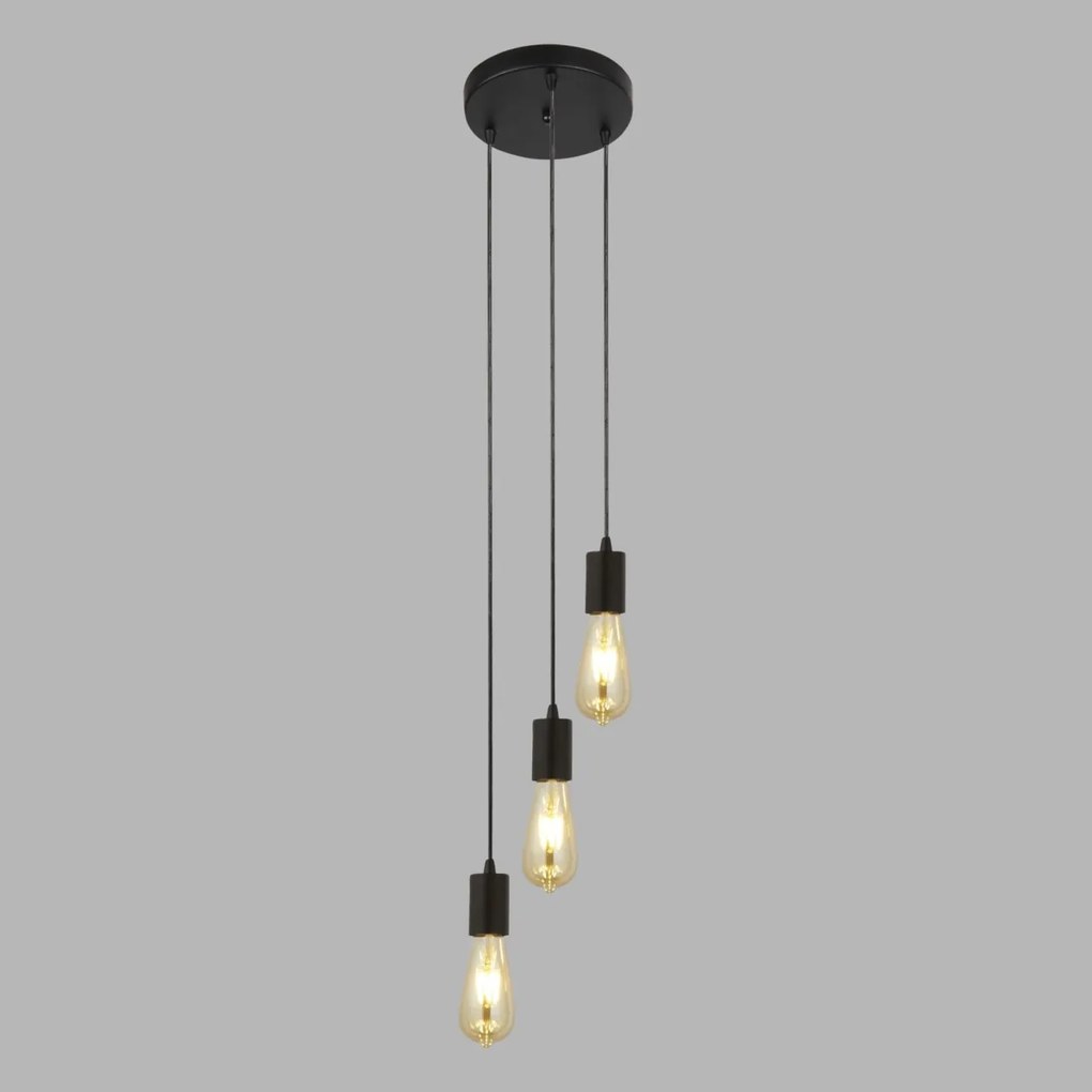 Lustra moderna design minimalist Squiggle 3L 9663-3BK SRT