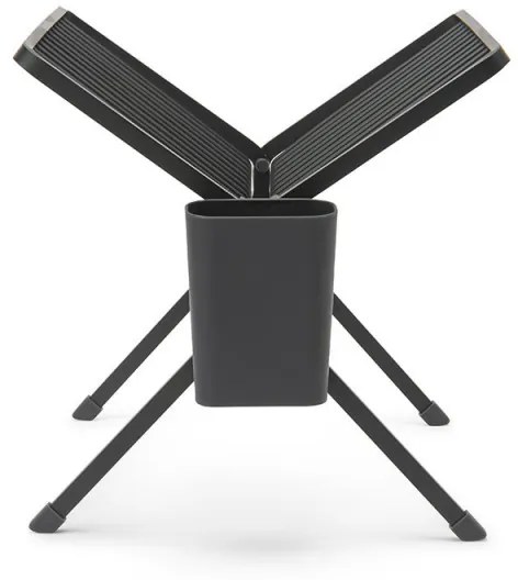 Uscator de vase pliabil Brabantia SinkSide 1004153, Suport pentru ustensile, Rezistent la coroziune, Gri inchis