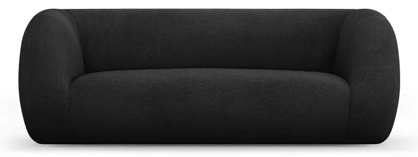 Canapea gri închis cu tapițerie din stofă bouclé 210 cm Essen – Cosmopolitan Design