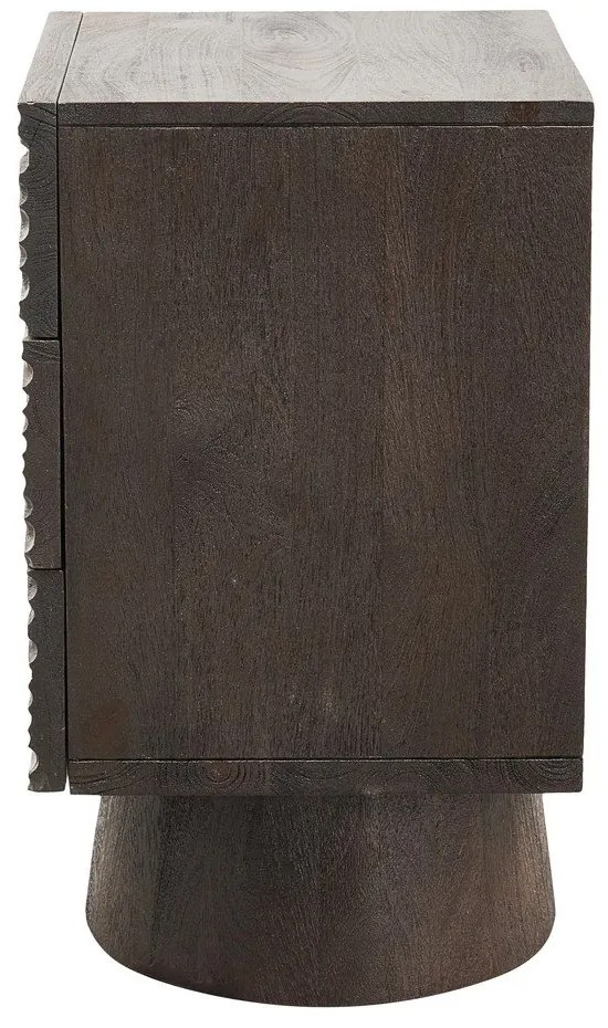 Noptieră maro închis din lemn de mango Crumble – WOOOD