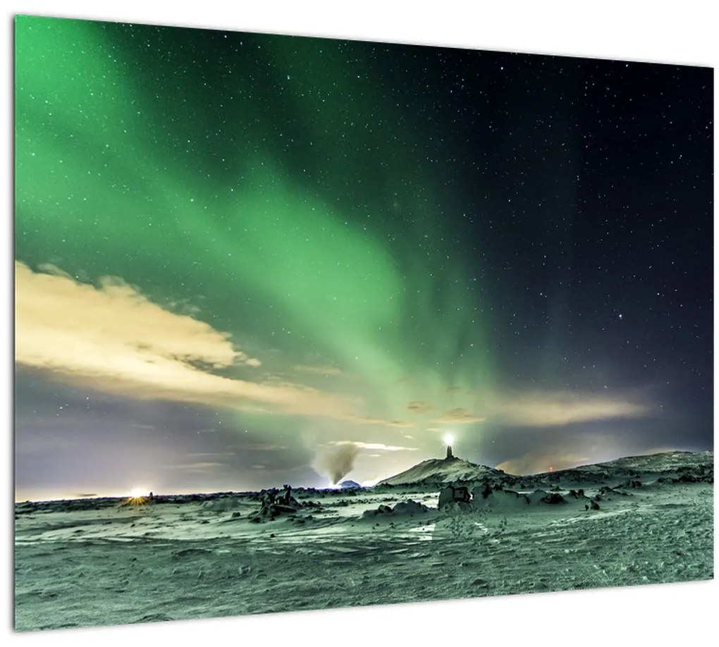 Tablou cu Aurora Borealis (70x50 cm)