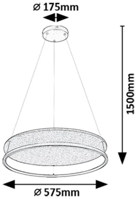 Lustra LED suspendata stil circular Farenzo