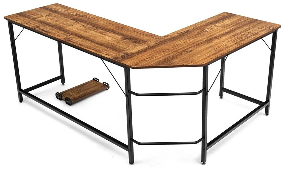 Birou de colț, maro