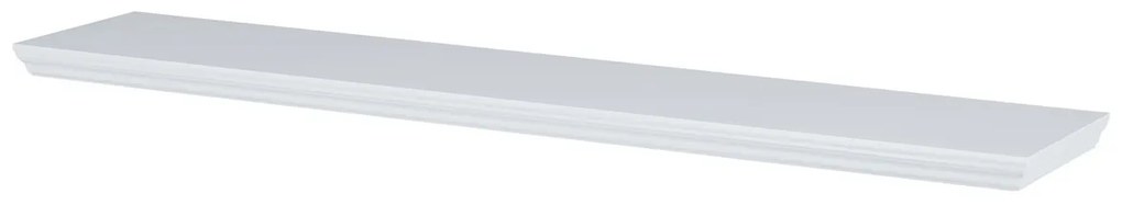Etajeră de perete P-026, alb mat, 120 cm