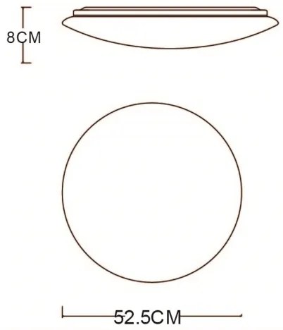 GLOBO 48388-48 - Plafonier LED PIERRE 1xLED/48W/230V cu DO