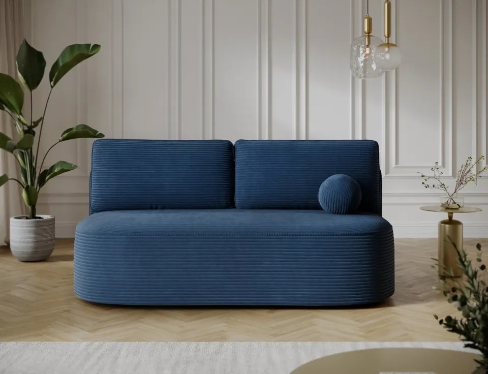 Canapea cu spatiu pentru depozitare, 193x96x93 cm, Lilana, Eltap (Culoare: Alb / Royal 01)