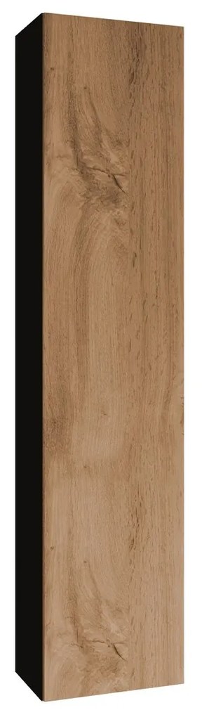 Dulap de perete înalt Zylia 180 (Negru + wotan). 1053750