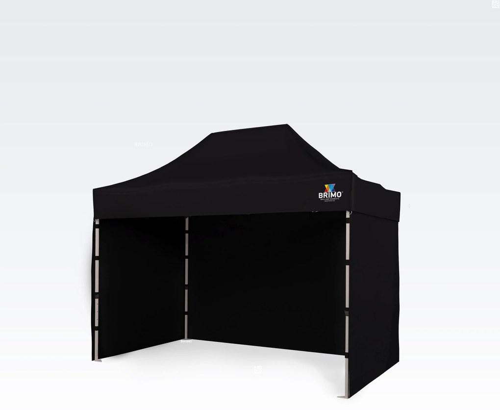 Cort petrecere 2x3m - cu 3 pereți - Negru