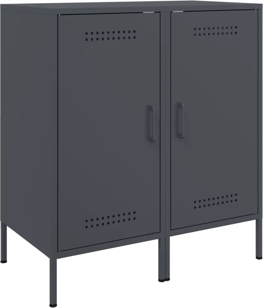 vidaXL Dulapuri, 2 buc., antracit, 36x39x79 cm, oțel