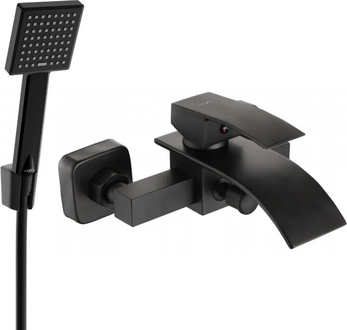 Mexen Aries R45 baterie de cadă cu set de duș, negru - 74483R45-70