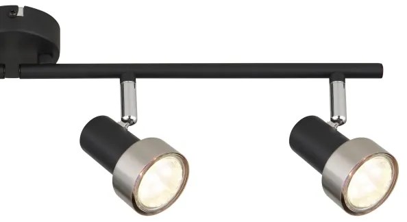 Spot Globo 57917-4N MASON 4xGU10/25W/230V negru/argintiu