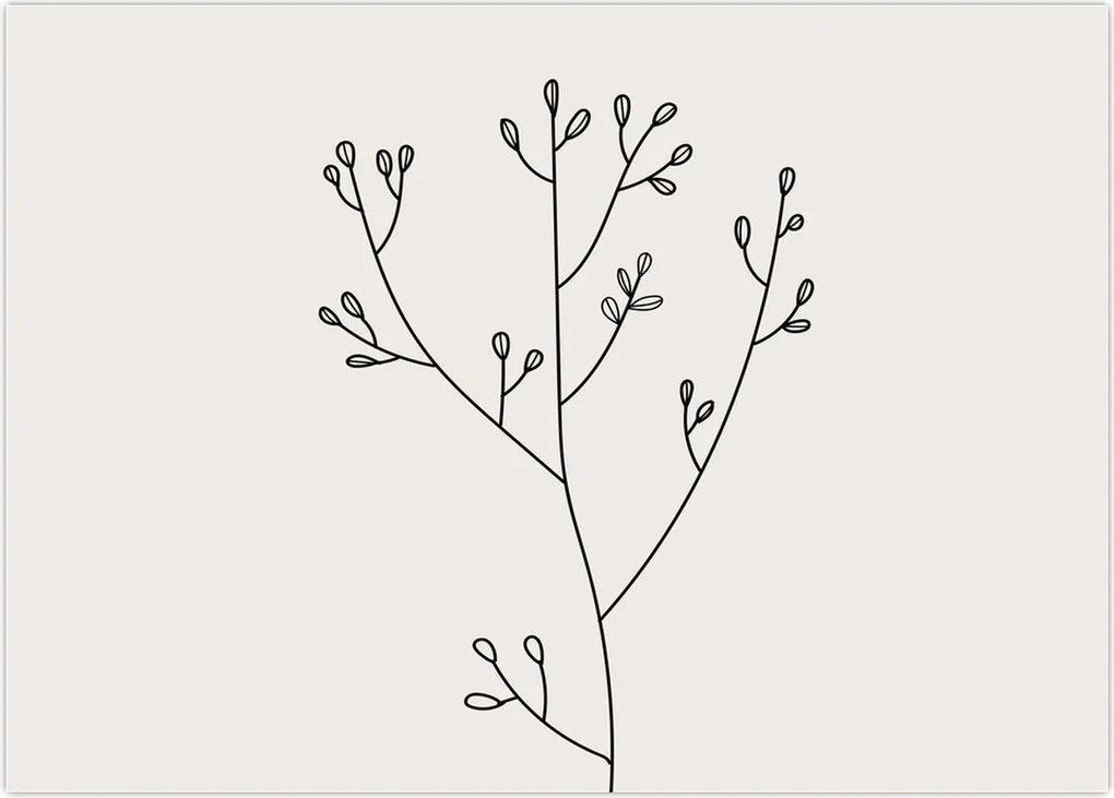 Tablou pe sticlă - Floare de pajiște N⁰3 (70x50 cm)