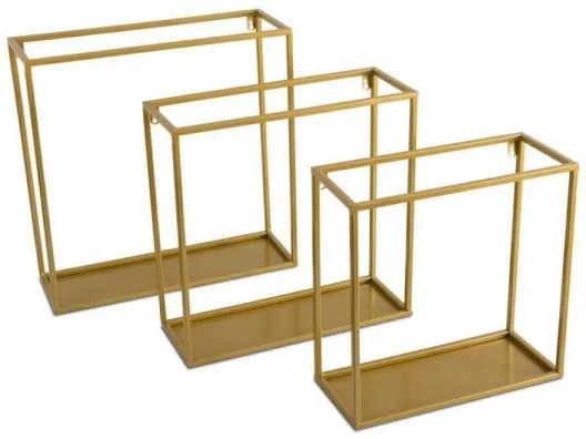 Poliță de perete aurie 35x35 cm