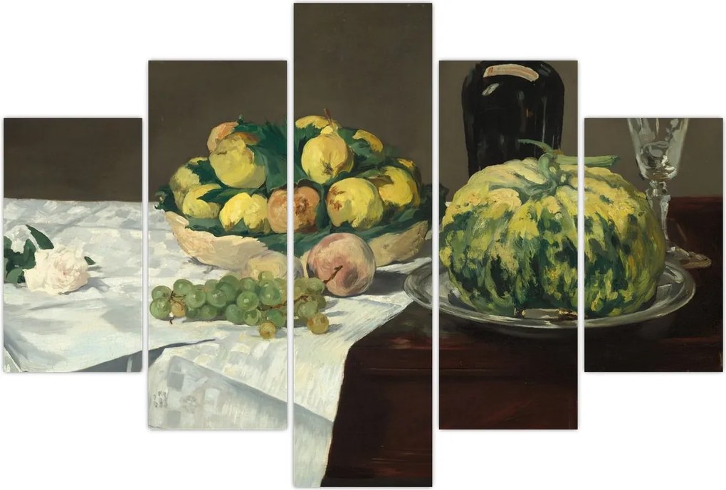 Tablou - Edouard Manet, Still Life with Melon and Peaches, reproducere (150x105 cm)