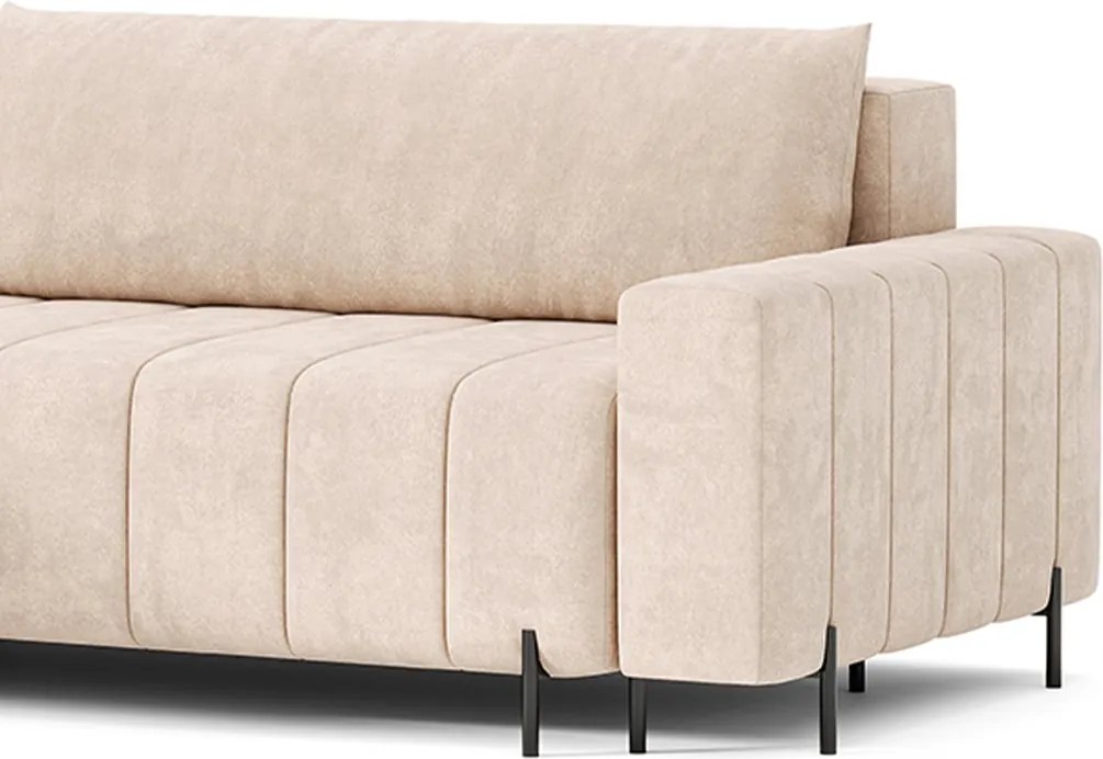 Canapea lemn masiv extensibilă Fierro 295×182 cm