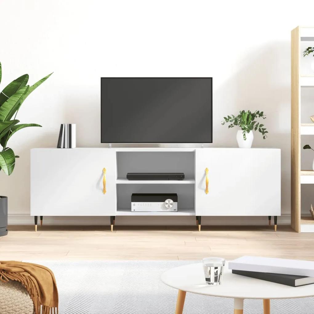 829076 vidaXL Comodă TV, alb, 150x30x50 cm, lemn compozit