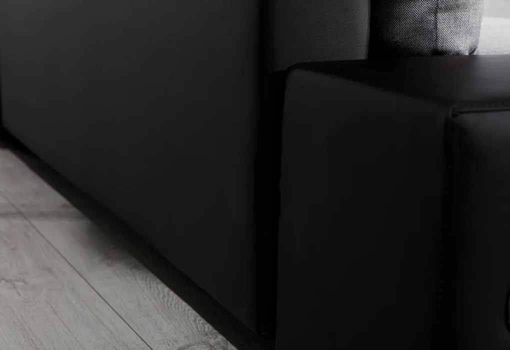 Supermobel Colțar extensibil OTTAVIO, 275x85x180, sawana 14/soft 17, colţ stânga