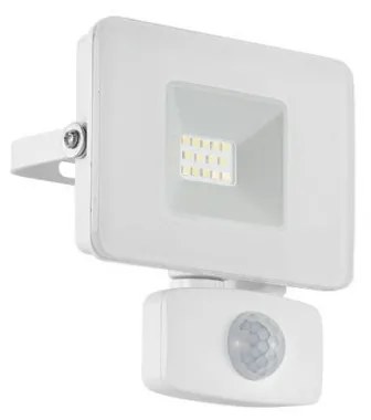 Proiector LED cu senzor de miscare pentru iluminat exterior design modern, IP44 FAEDO 3 alb 33156 EL