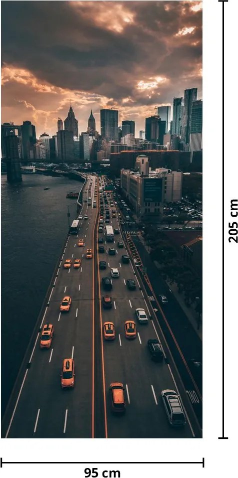 Fototapet pentru ușă - Manhattan (95x205cm)