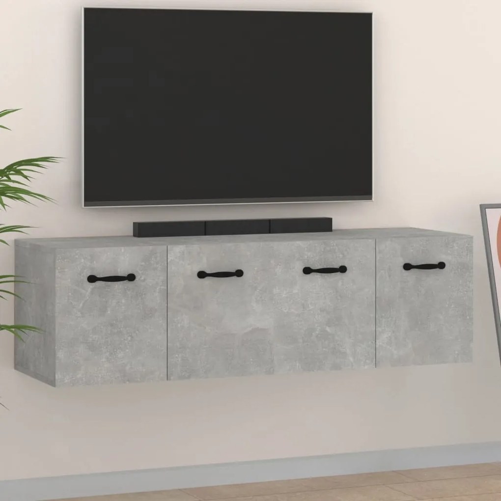 vidaXL Dulapuri de perete 2 buc. gri beton 80x35x36,5cm lemn prelucrat
