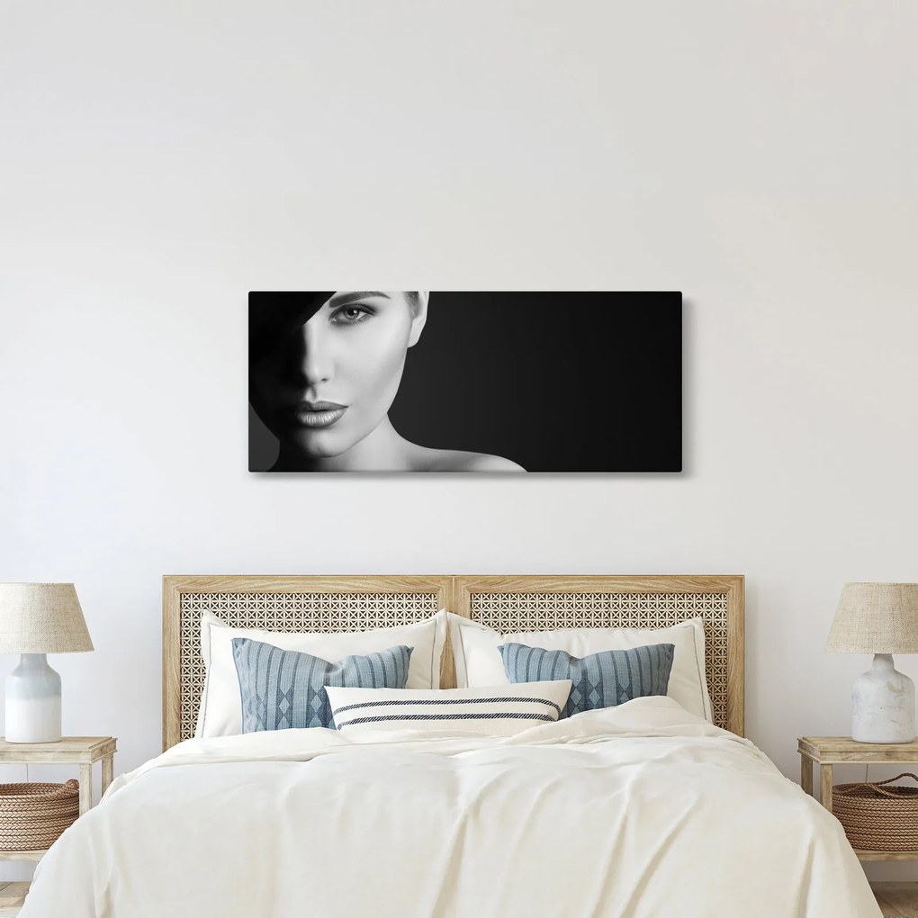Tablou - Portretul femeii cu pălărie (120x50 cm)