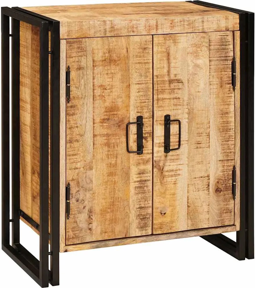 vidaXL Dulap de noapte Maro 66 x 35 x 76 cm Lemn de mango brut