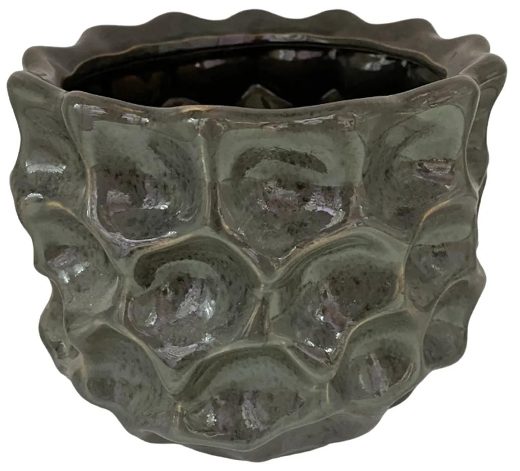 Vaza ceramica Axel, 15x12cm, Gri