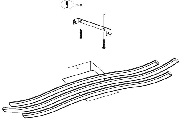 Eglo 99321 - Plafonieră LED RONCADE LED/21W/230V