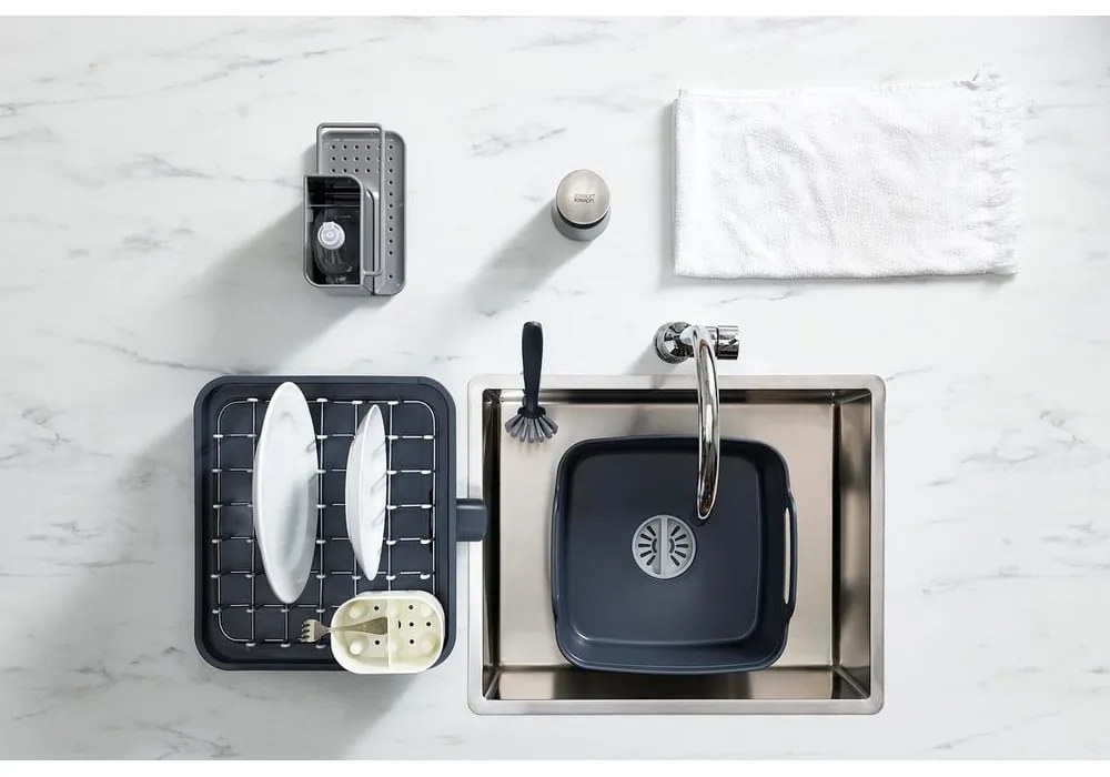 Suport ajustabil pentru scurs vase Joseph Joseph Extend, gri