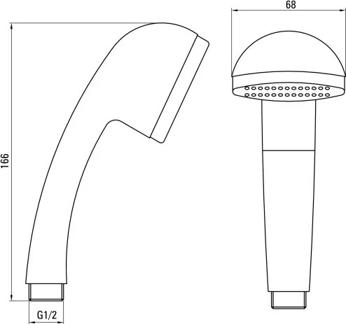 Neo Pară de duș, 1-funcție Finisaj: Crom NEC_051S