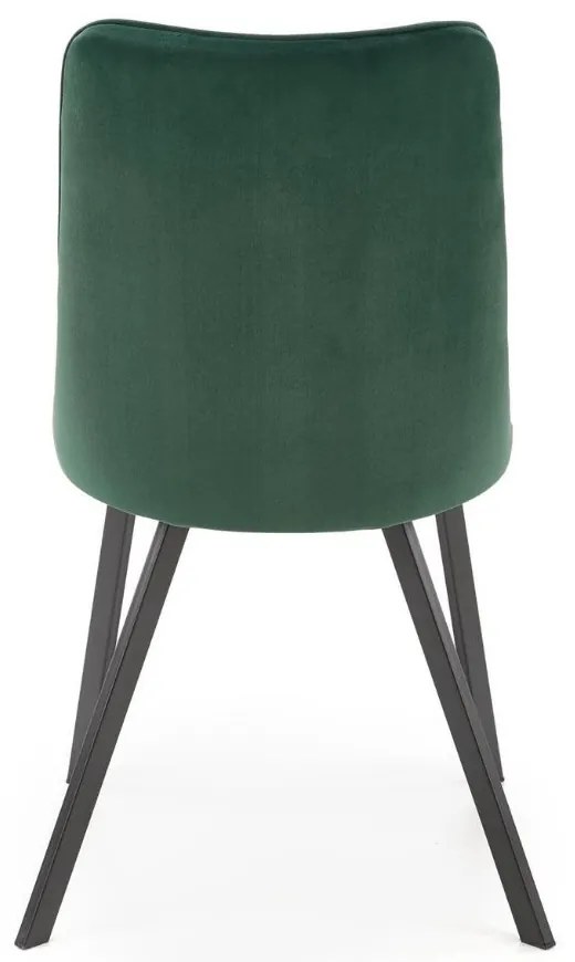 Scaun de bucaterie Nyx, verde/negru