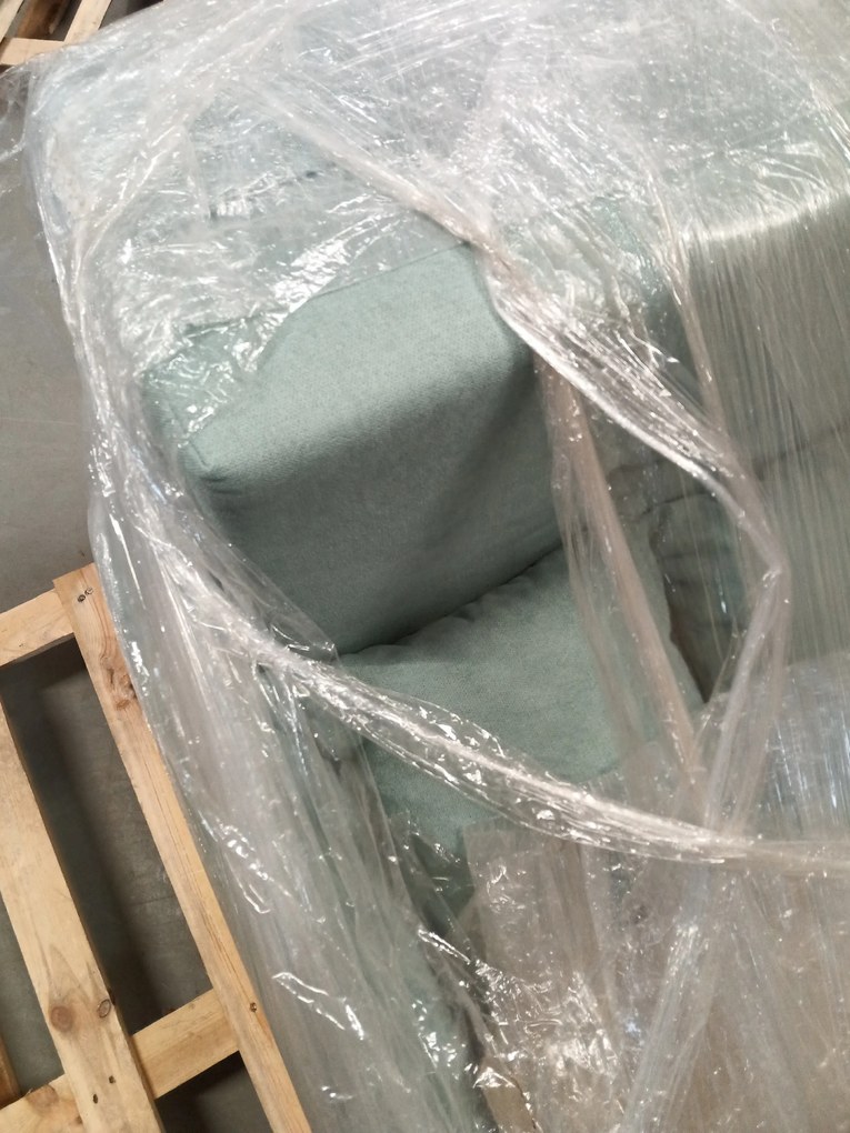 OFERTA Canapea extensibila 2 locuri LAINE, verde calitatea II