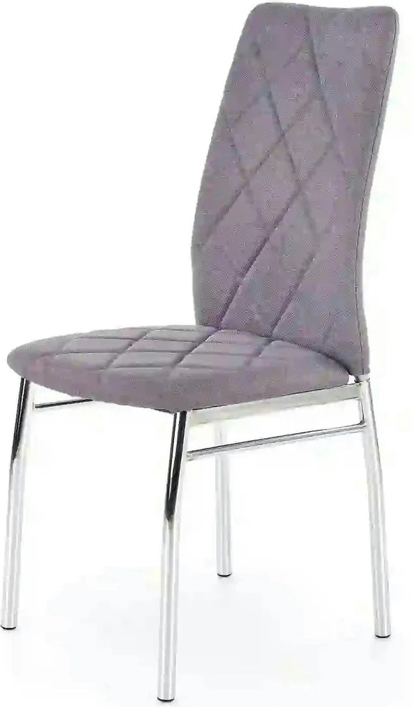 Scaun bucatarie K309, gri deschis/crom, stofa clasica/metal, 43X57X97