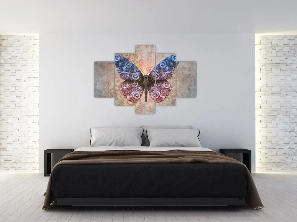 Tablou - Fluture steampunk (150x105 cm)