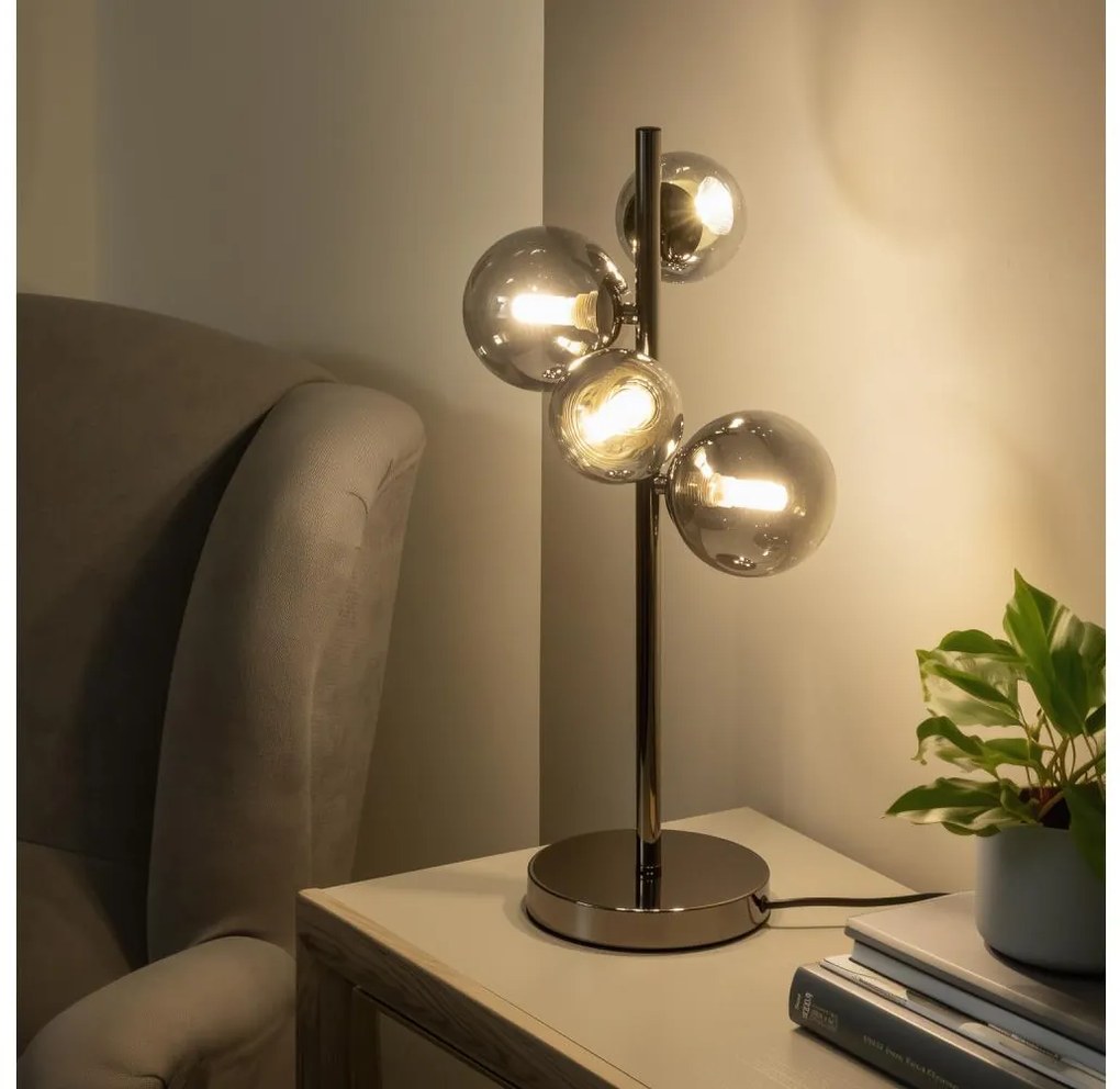 Lampă LED de masă Brilagi MILLA 4xG9/3W/230V crom lucios/fumuriu