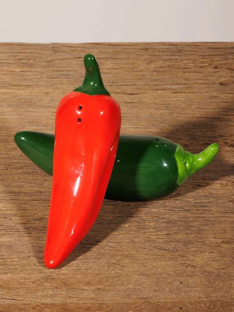 Set solnita si pipernita, forma de ardei, Jalapeno