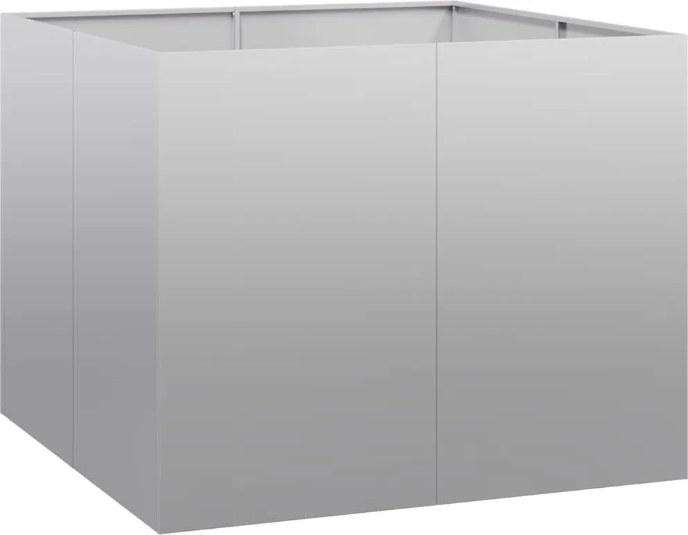 vidaXL Jardinieră 100x100x80 cm oțel galvanizat