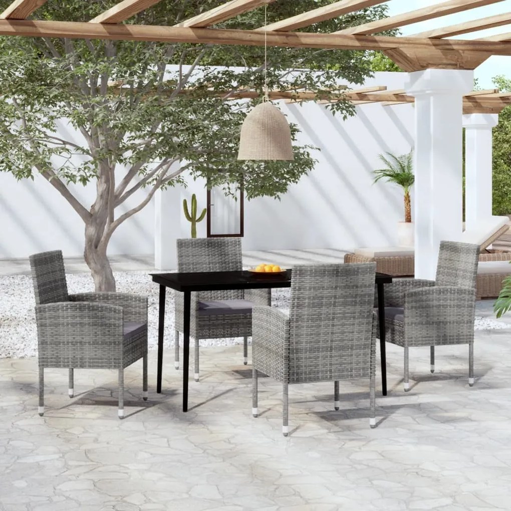 3099627 vidaXL Set de mobilier pentru grădină, 5 piese, antracit