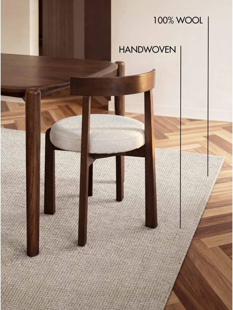 Covor crem țesut manual din lână 160x230 cm Greenwich – Ted Baker