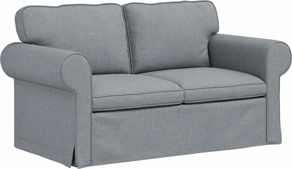 vidaXL Canapea Gri deschis 155 x 82 x 80 cm țesătură