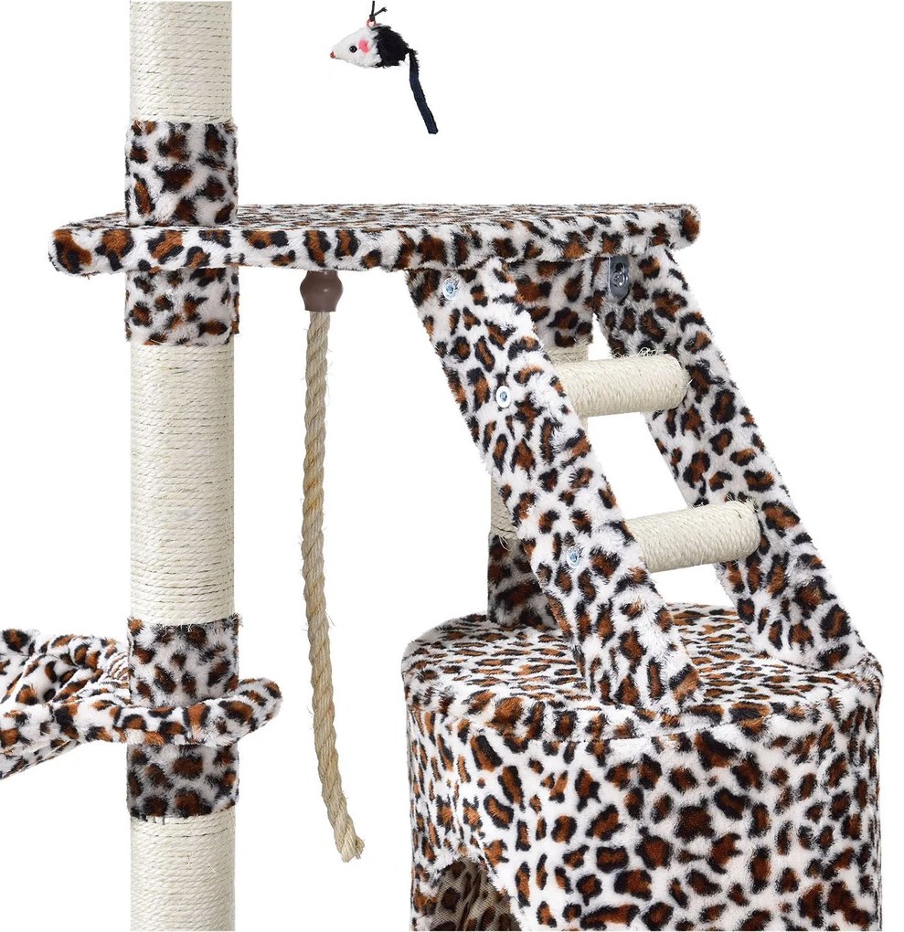 Jusky Stâlp pentru zgâriere pisică Buffy - leopard