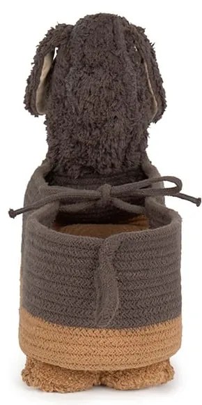 Coș de jucării pentru copii maro închis din material textil 59x16x23 cm Sparky – Lorena Canals